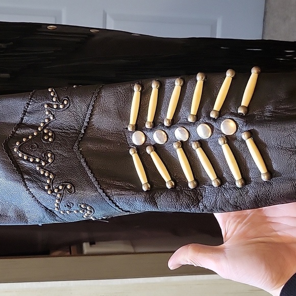 NWOT Sunriders hand detailed leather jacket - Picture 6 of 9